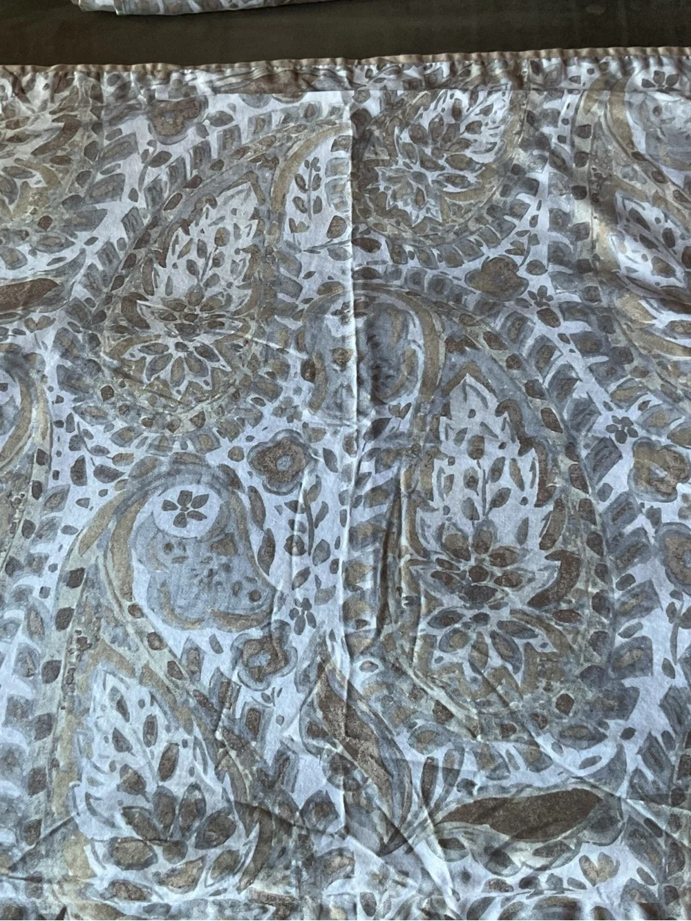 Ralph Lauren Naomi Tan Paisley KING Duvet Cover Set 3 Pieces
